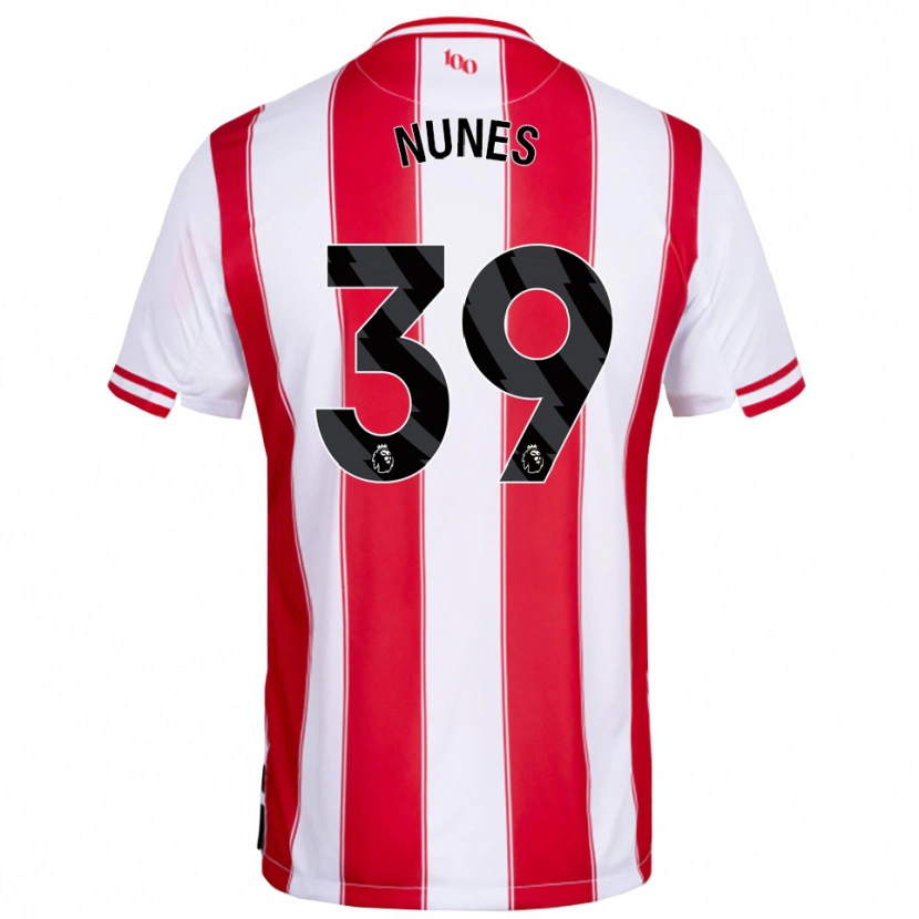 Danxen Mujer Camiseta Gustavo Nunes #39 Rojo Blanco 1ª Equipación 2025/26 La Camisa México