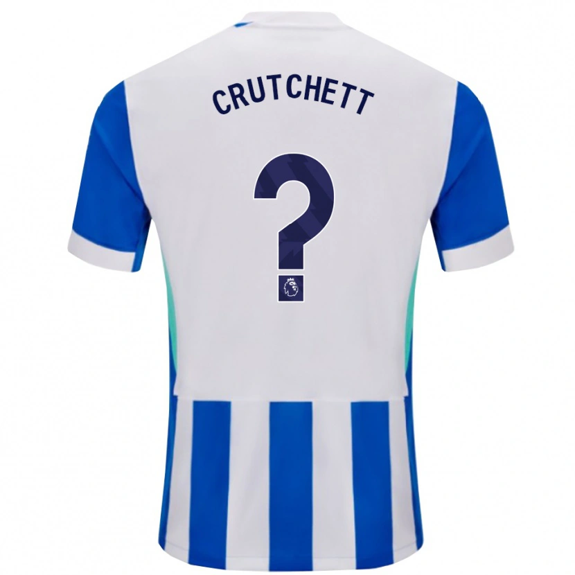 Danxen Mujer Camiseta Liam Crutchett #0 Azul Blanco 1ª Equipación 2025/26 La Camisa México