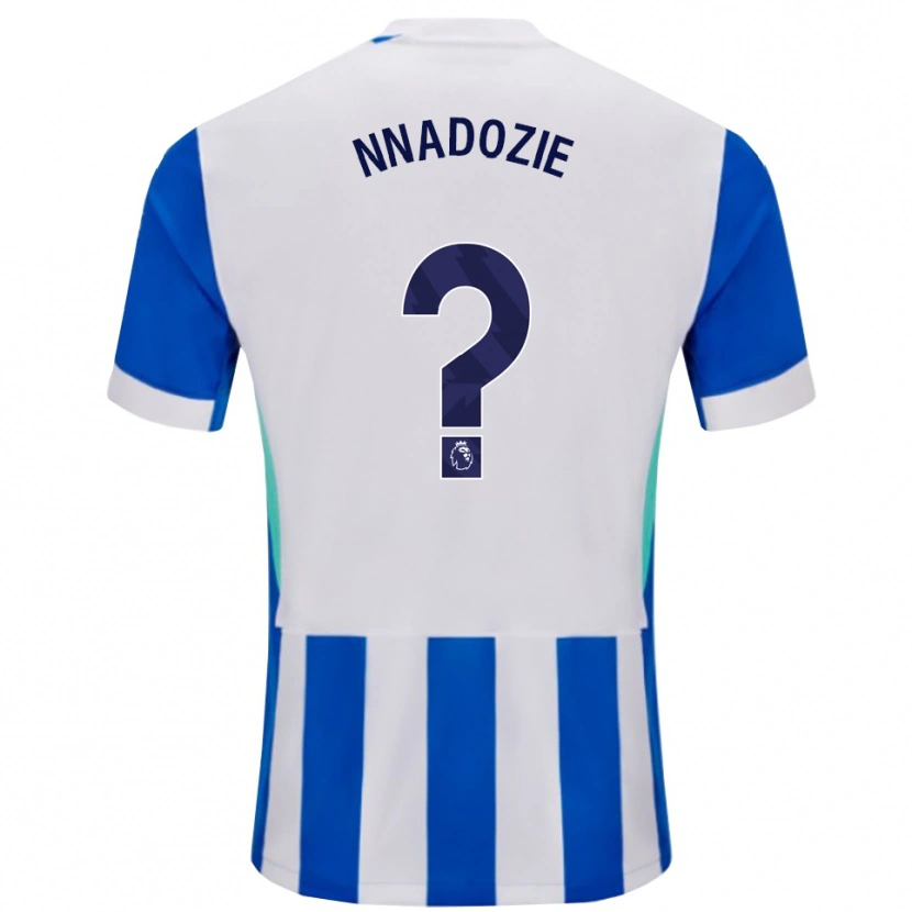 Danxen Mujer Camiseta Chiamaka Nnadozie #0 Azul Blanco 1ª Equipación 2025/26 La Camisa México