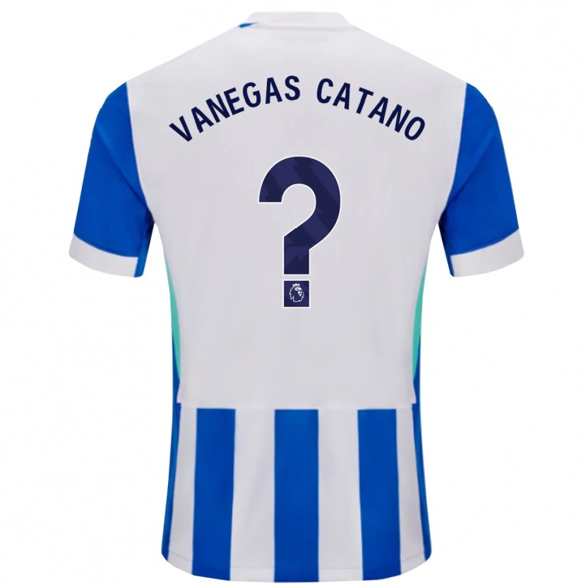 Danxen Mujer Camiseta Manuela Vanegas Catano #0 Azul Blanco 1ª Equipación 2025/26 La Camisa México