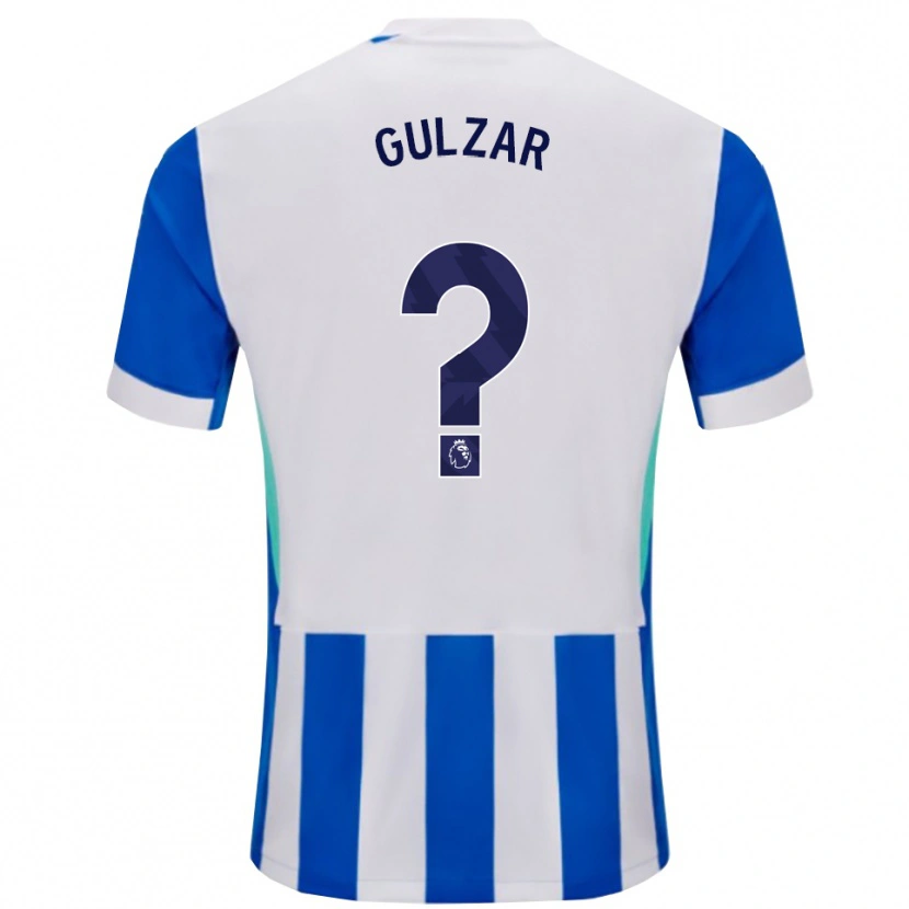 Danxen Mujer Camiseta Layth Gulzar #0 Azul Blanco 1ª Equipación 2025/26 La Camisa México