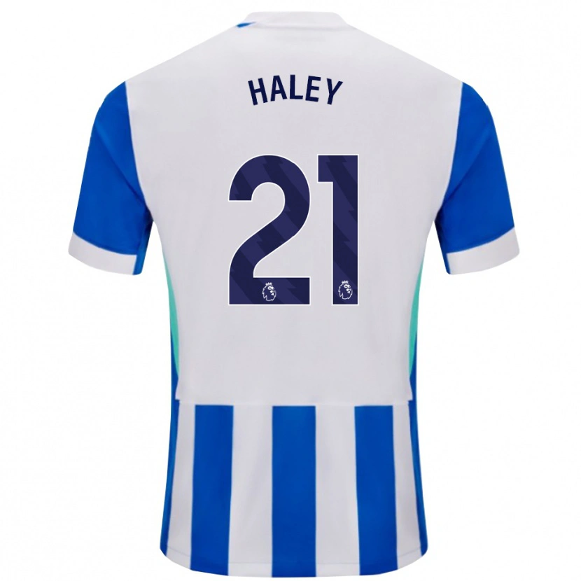 Danxen Mujer Camiseta Madison Haley #21 Azul Blanco 1ª Equipación 2025/26 La Camisa México
