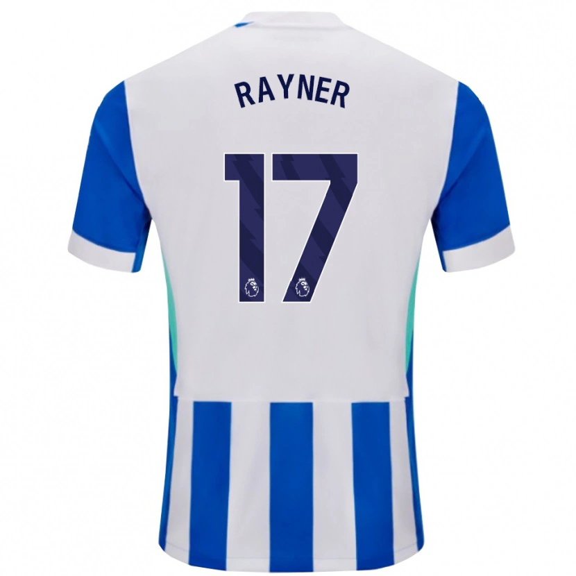 Danxen Mujer Camiseta Bex Rayner #17 Azul Blanco 1ª Equipación 2025/26 La Camisa México