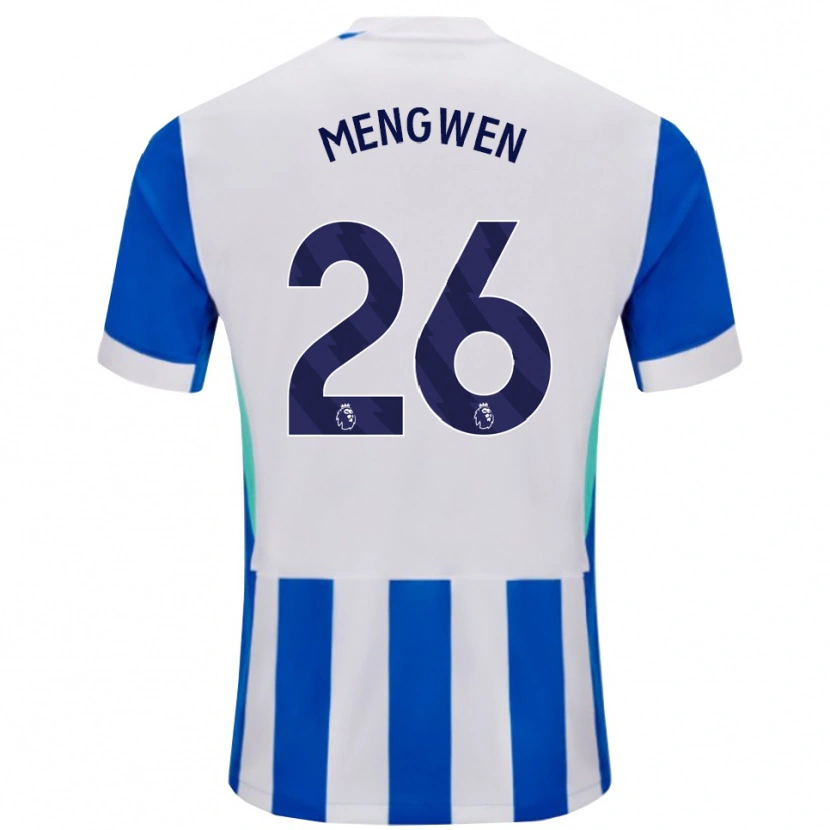 Danxen Mujer Camiseta Li Mengwen #26 Azul Blanco 1ª Equipación 2025/26 La Camisa México