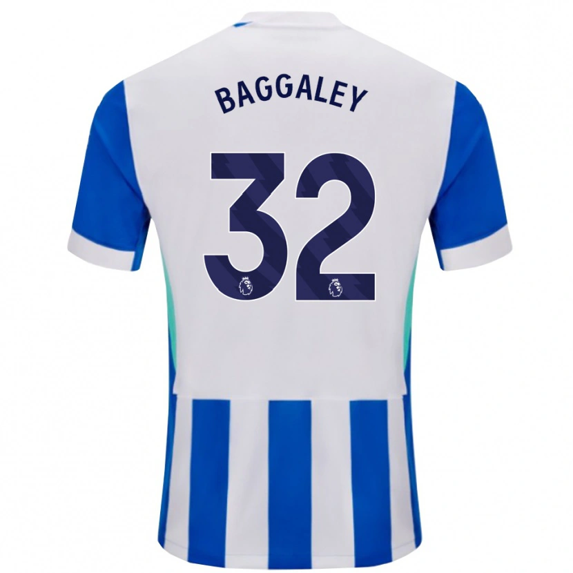 Danxen Mujer Camiseta Sophie Baggaley #32 Azul Blanco 1ª Equipación 2025/26 La Camisa México