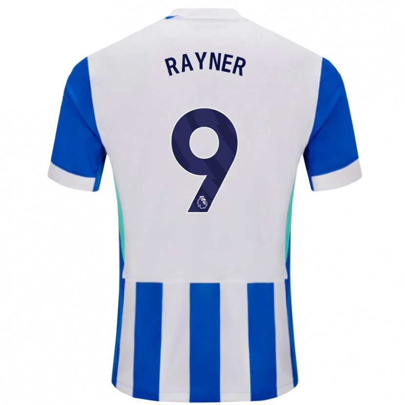 Danxen Mujer Camiseta Rebecca Rayner #9 Azul Blanco 1ª Equipación 2025/26 La Camisa México
