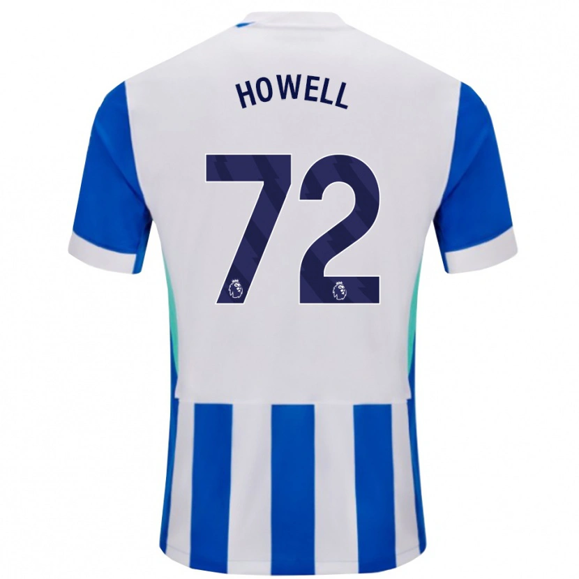 Danxen Mujer Camiseta Harry Howell #72 Azul Blanco 1ª Equipación 2025/26 La Camisa México