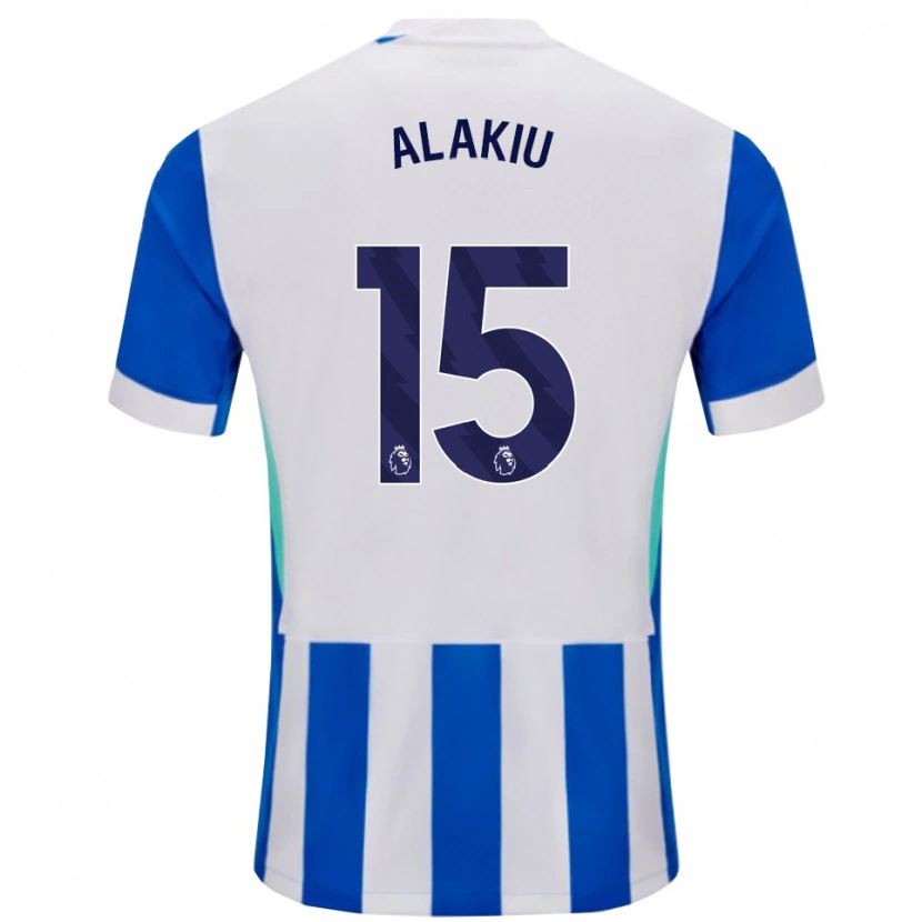 Danxen Mujer Camiseta Isaiah Alakiu #15 Azul Blanco 1ª Equipación 2025/26 La Camisa México