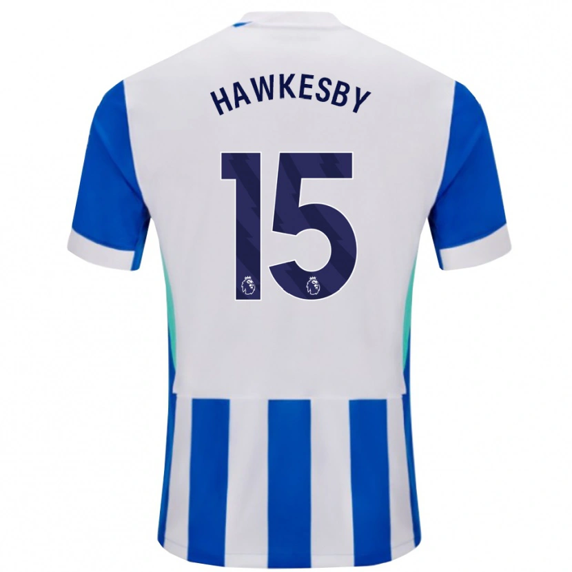 Danxen Mujer Camiseta Mackenzie Hawkesby #15 Azul Blanco 1ª Equipación 2025/26 La Camisa México