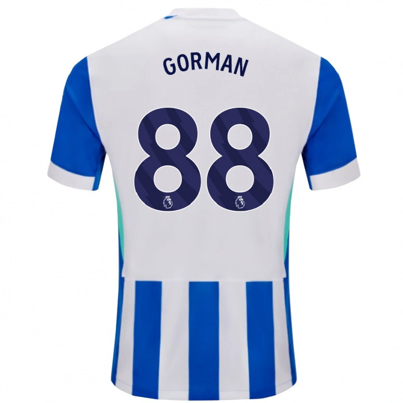 Danxen Mujer Camiseta Ronnie Gorman #88 Azul Blanco 1ª Equipación 2025/26 La Camisa México