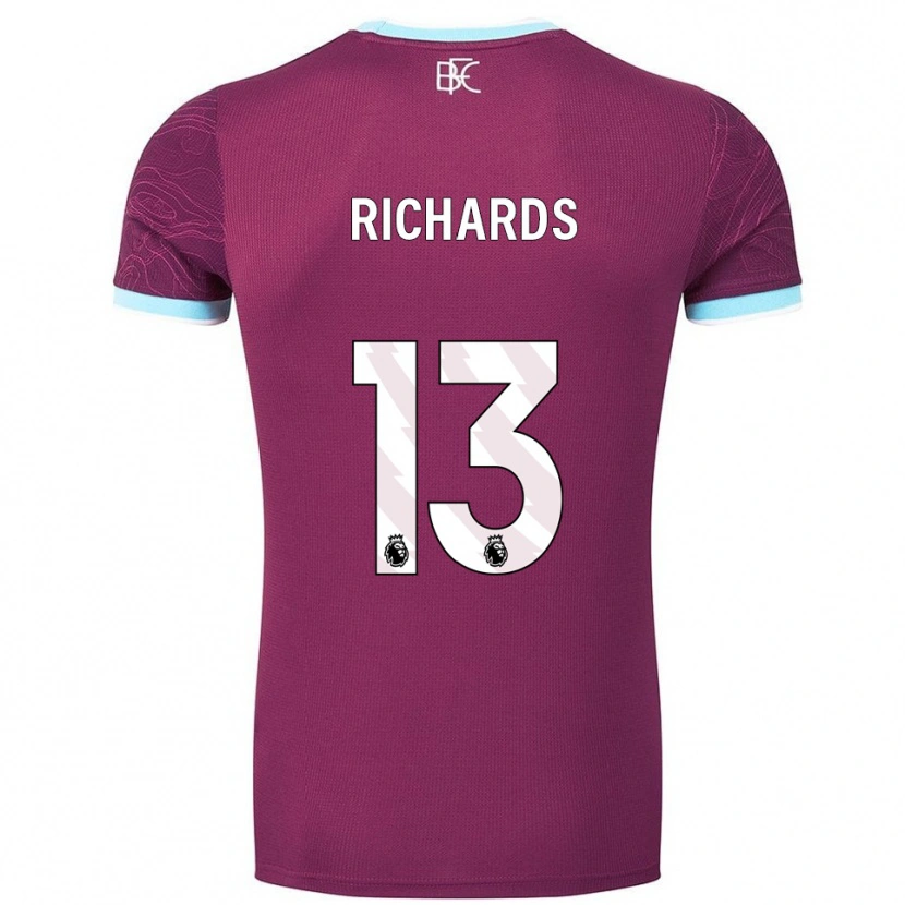 Danxen Mujer Camiseta Jade Richards #13 Borgoña Celeste 1ª Equipación 2025/26 La Camisa México