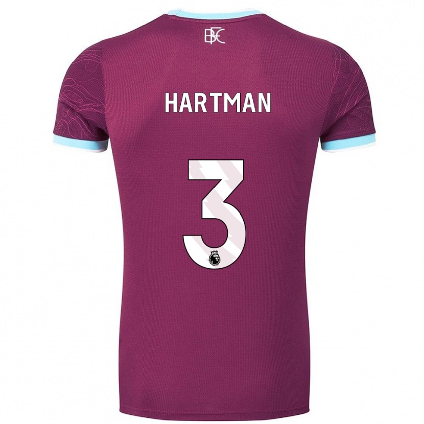 Danxen Mujer Camiseta Quilindschy Hartman #3 Borgoña Celeste 1ª Equipación 2025/26 La Camisa México