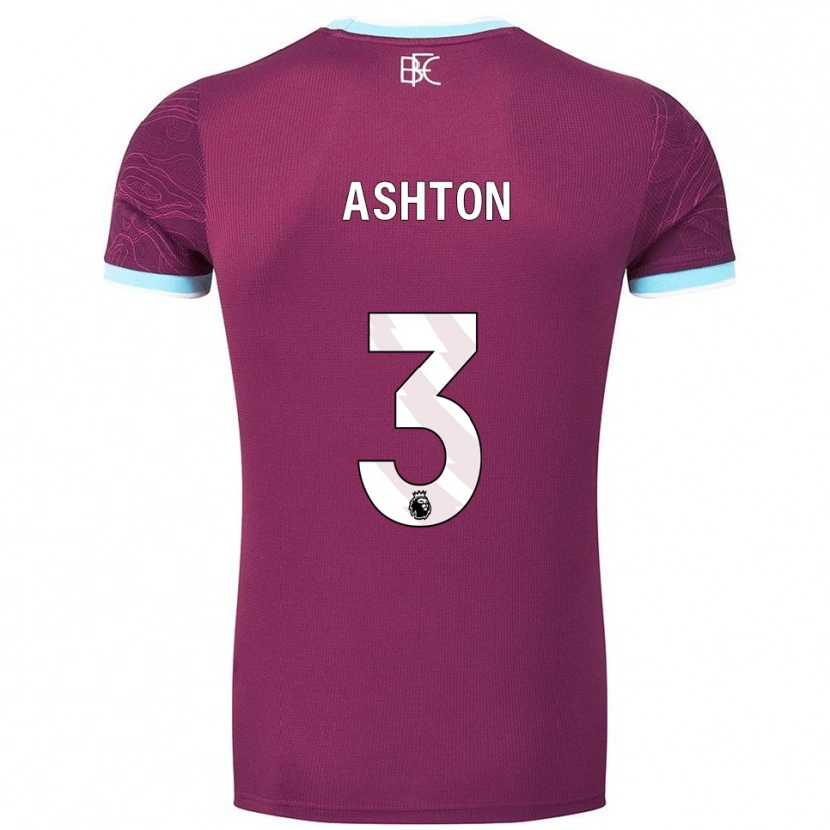 Danxen Mujer Camiseta Joe Ashton #3 Borgoña Celeste 1ª Equipación 2025/26 La Camisa México
