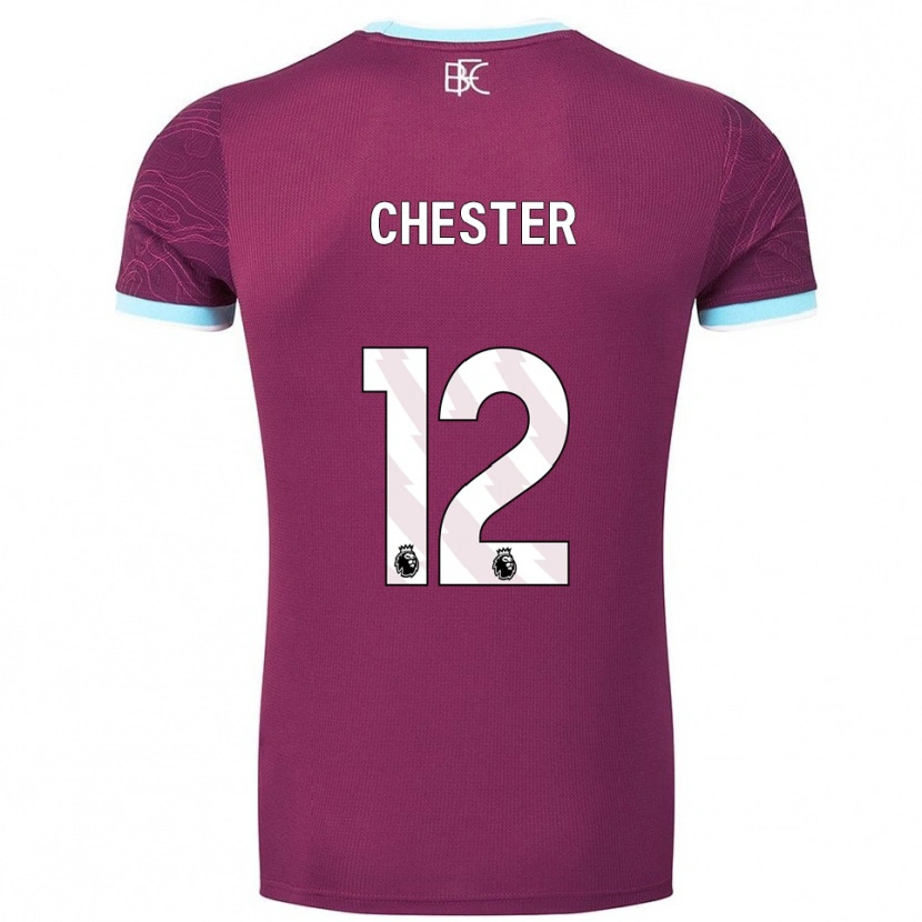 Danxen Mujer Camiseta Felix Chester #12 Borgoña Celeste 1ª Equipación 2025/26 La Camisa México