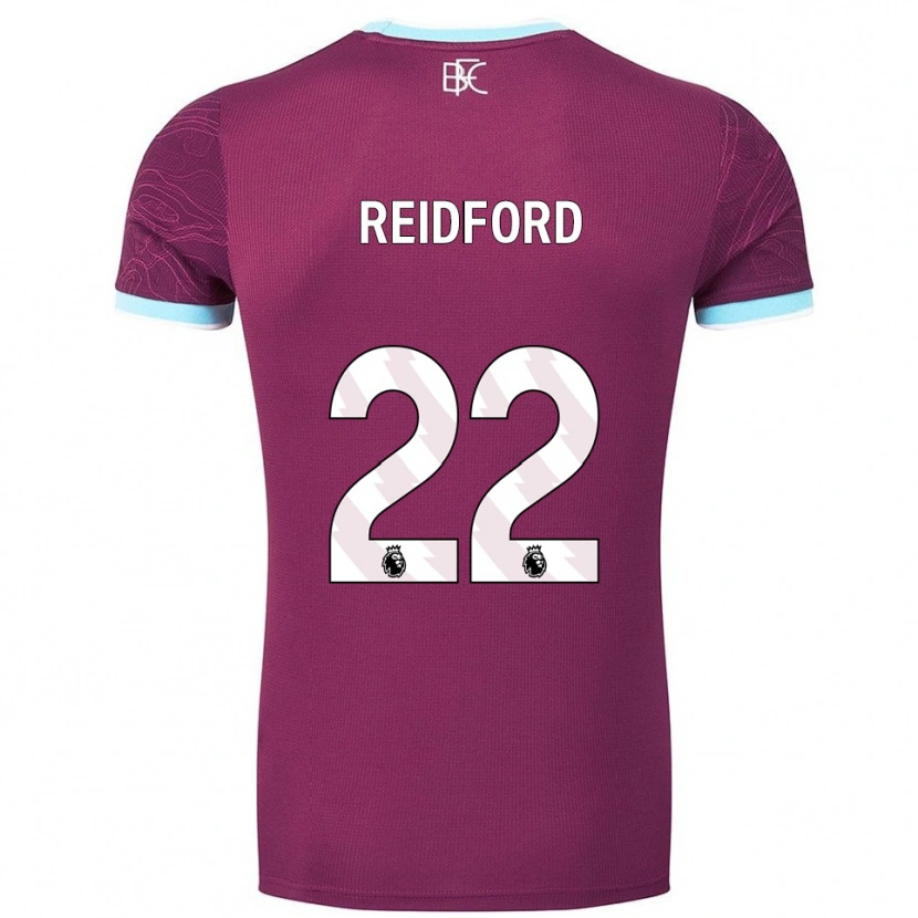 Danxen Mujer Camiseta Isabella Reidford #22 Borgoña Celeste 1ª Equipación 2025/26 La Camisa México