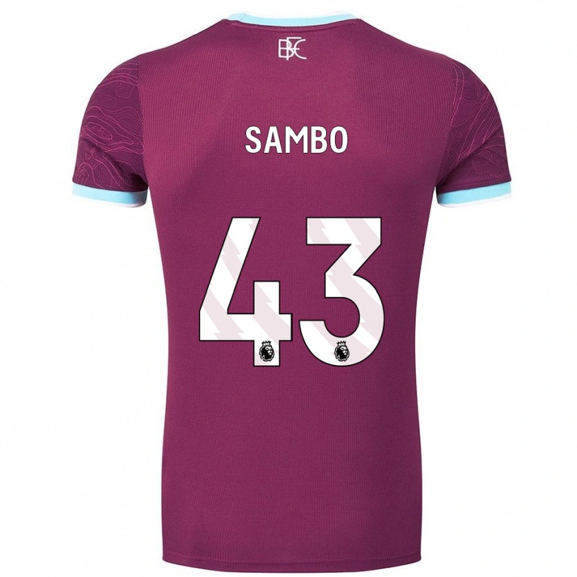Danxen Mujer Camiseta Shurandy Sambo #43 Borgoña Celeste 1ª Equipación 2025/26 La Camisa México