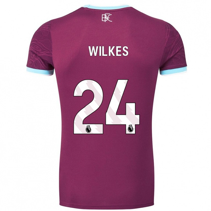 Danxen Mujer Camiseta Tilly Wilkes #24 Borgoña Celeste 1ª Equipación 2025/26 La Camisa México