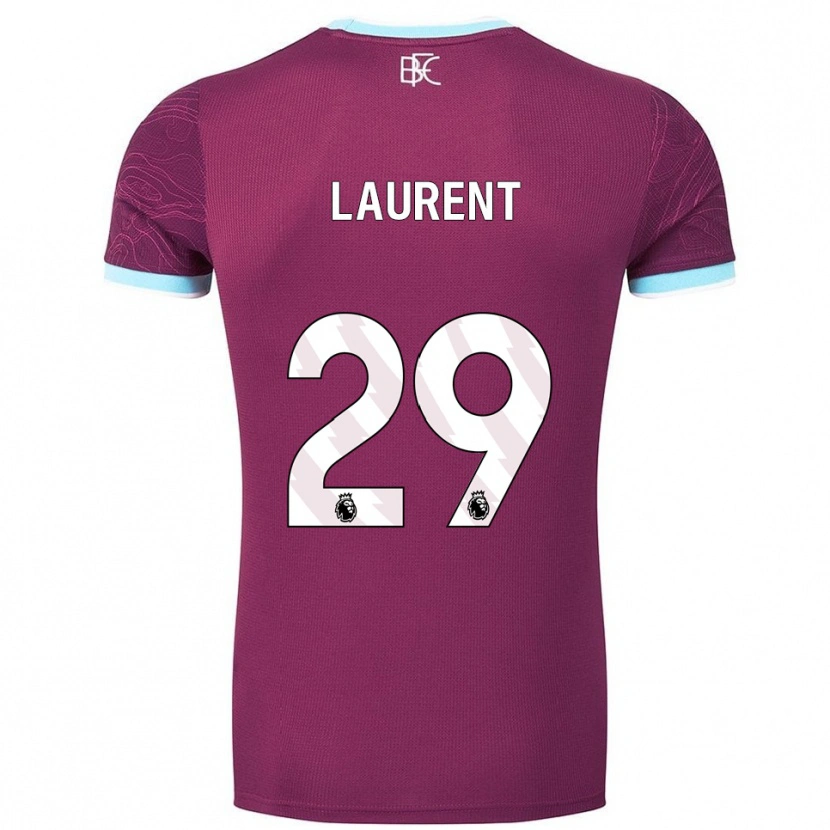 Danxen Mujer Camiseta Josh Laurent #29 Borgoña Celeste 1ª Equipación 2025/26 La Camisa México