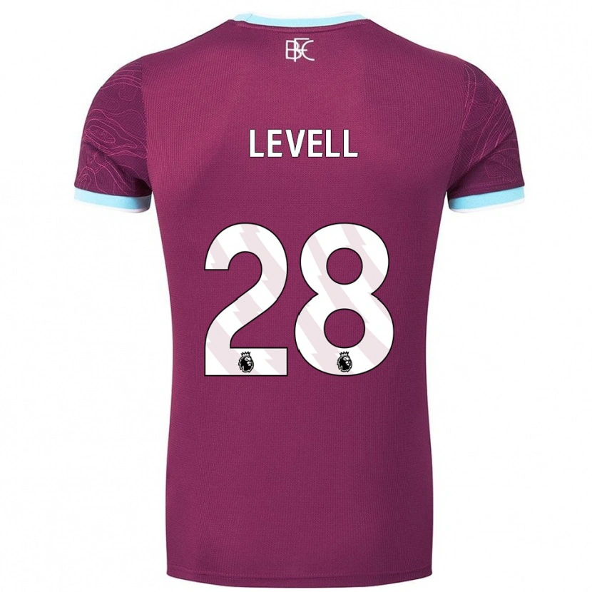 Danxen Mujer Camiseta Kirstie Levell #28 Borgoña Celeste 1ª Equipación 2025/26 La Camisa México