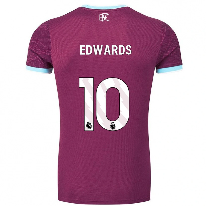 Danxen Mujer Camiseta Marcus Edwards #10 Borgoña Celeste 1ª Equipación 2025/26 La Camisa México