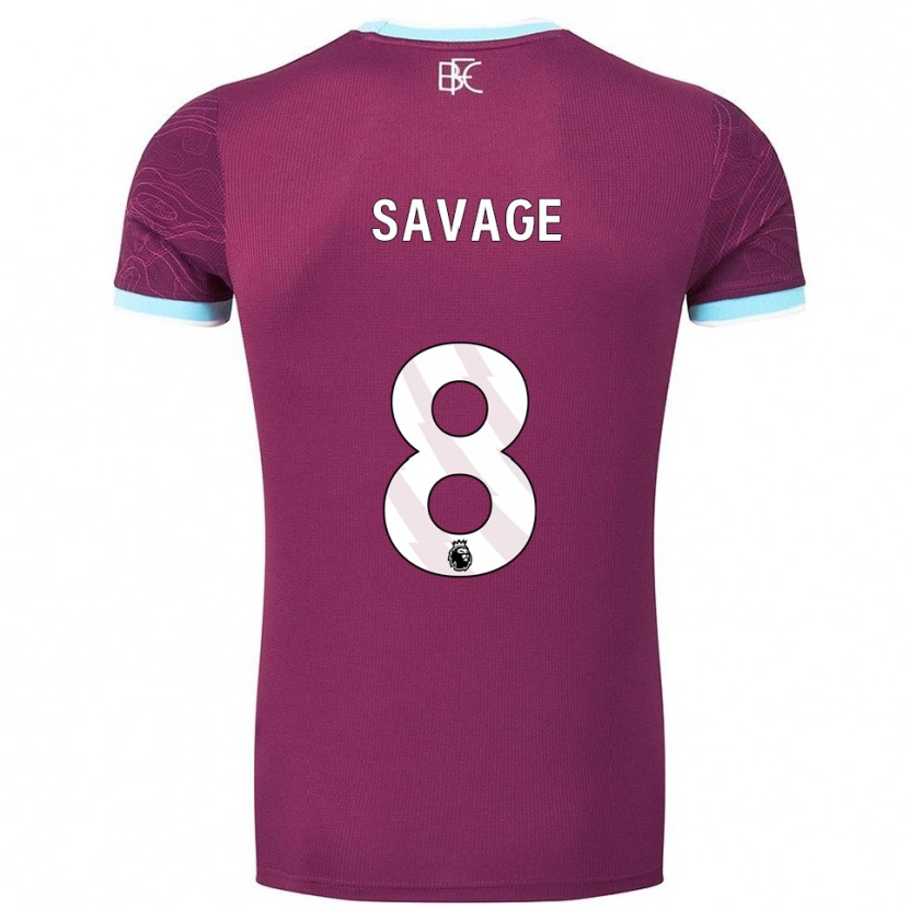 Danxen Mujer Camiseta Troy Savage #8 Borgoña Celeste 1ª Equipación 2025/26 La Camisa México