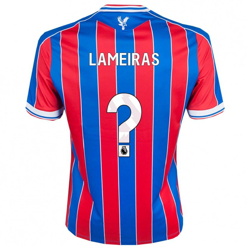 Danxen Mujer Camiseta Enrique Lameiras #0 Azul Rojo Blanco 1ª Equipación 2025/26 La Camisa México