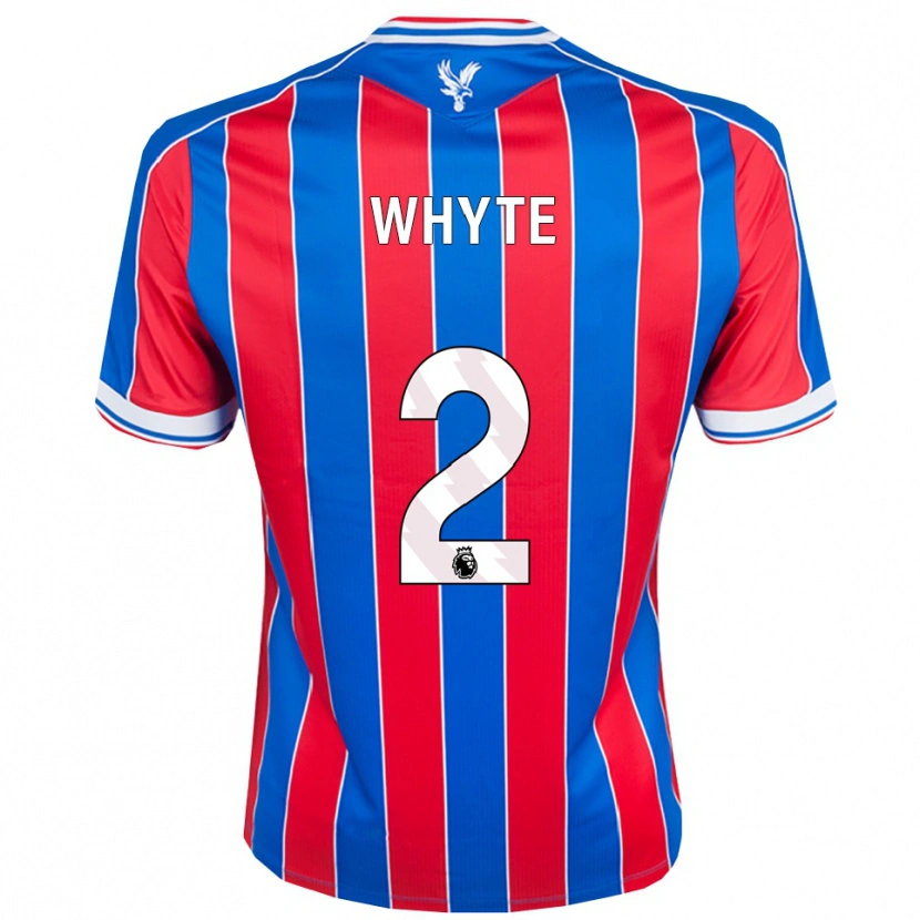 Danxen Mujer Camiseta Tyler Whyte #2 Azul Rojo Blanco 1ª Equipación 2025/26 La Camisa México