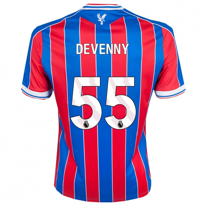 Danxen Mujer Camiseta Justin Devenny #55 Azul Rojo Blanco 1ª Equipación 2025/26 La Camisa México