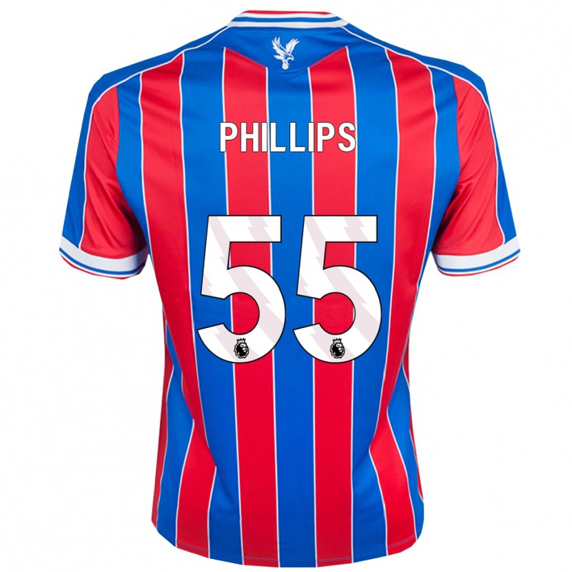 Danxen Mujer Camiseta Killian Phillips #55 Azul Rojo Blanco 1ª Equipación 2025/26 La Camisa México