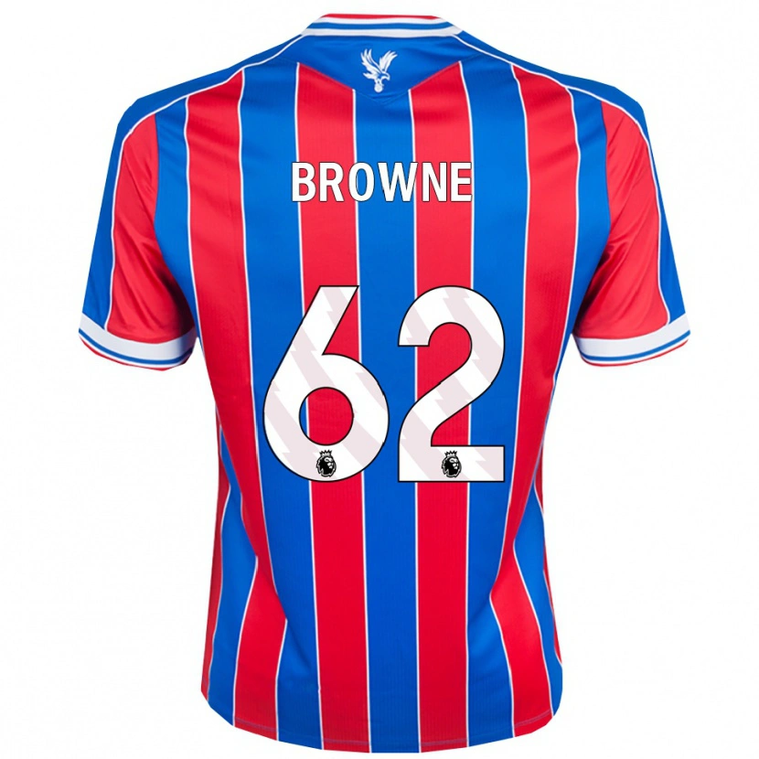 Danxen Mujer Camiseta Luke Browne #62 Azul Rojo Blanco 1ª Equipación 2025/26 La Camisa México