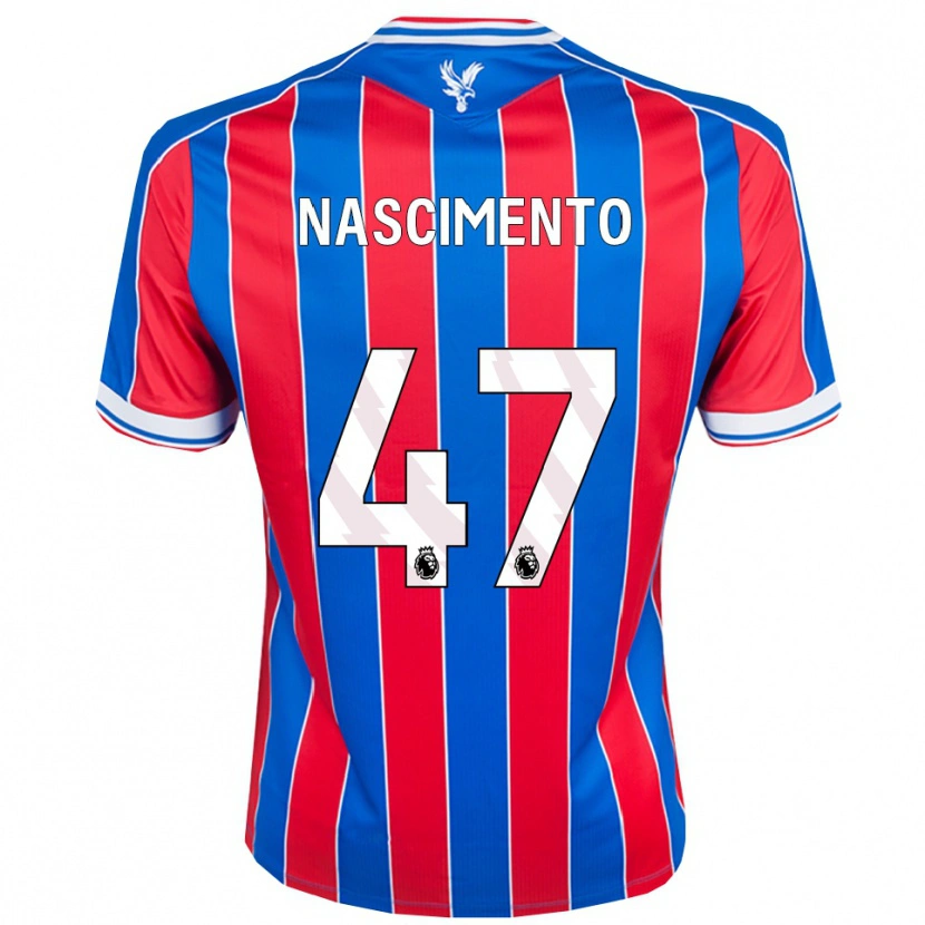 Danxen Mujer Camiseta Adler Nascimento #47 Azul Rojo Blanco 1ª Equipación 2025/26 La Camisa México