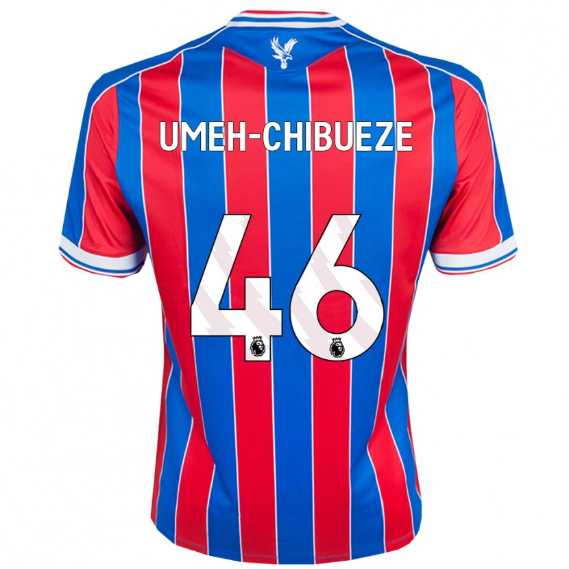 Danxen Mujer Camiseta Franco Umeh-Chibueze #46 Azul Rojo Blanco 1ª Equipación 2025/26 La Camisa México