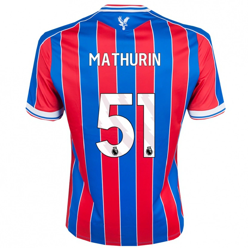 Danxen Mujer Camiseta Roshaun Mathurin #51 Azul Rojo Blanco 1ª Equipación 2025/26 La Camisa México