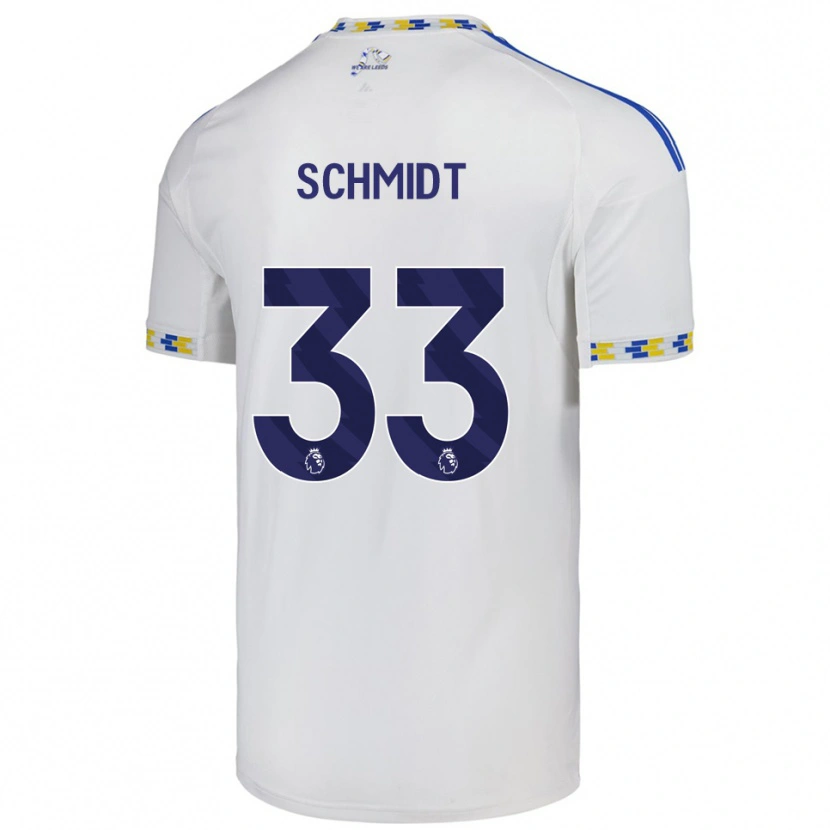 Danxen Mujer Camiseta Isaac Schmidt #33 Blanco Azul 1ª Equipación 2025/26 La Camisa México