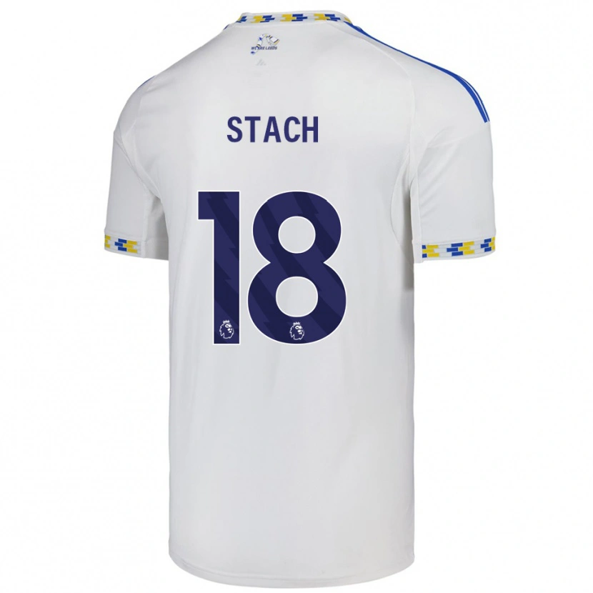 Danxen Mujer Camiseta Anton Stach #18 Blanco Azul 1ª Equipación 2025/26 La Camisa México