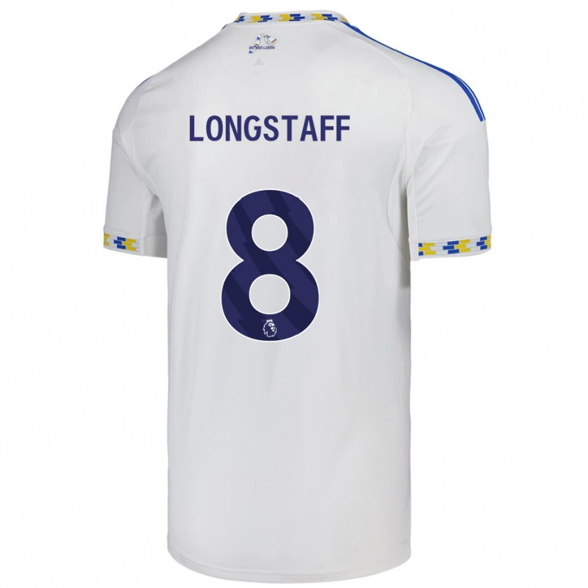 Danxen Mujer Camiseta Sean Longstaff #8 Blanco Azul 1ª Equipación 2025/26 La Camisa México