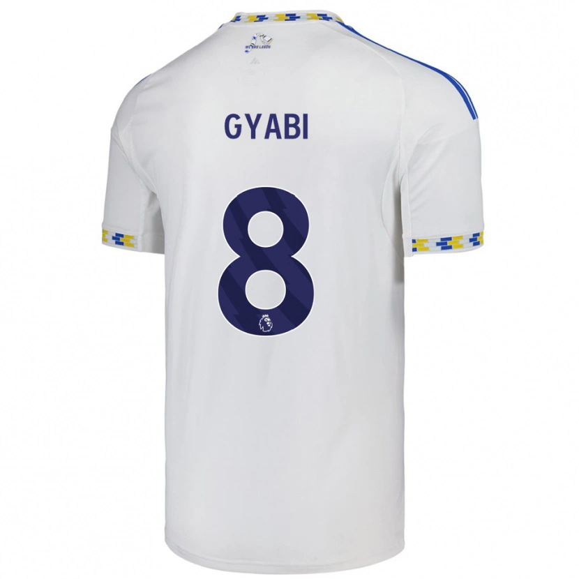 Danxen Mujer Camiseta Darko Gyabi #8 Blanco Azul 1ª Equipación 2025/26 La Camisa México