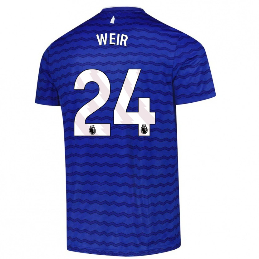 Danxen Mujer Camiseta Kenzie Weir #24 Azul Marino 1ª Equipación 2025/26 La Camisa México