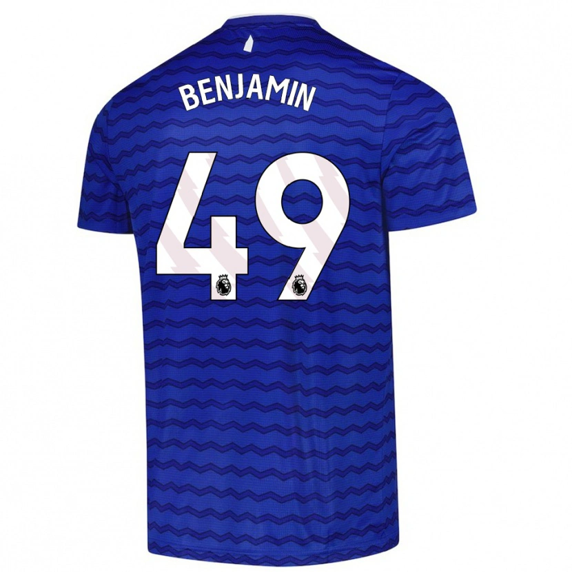 Danxen Mujer Camiseta Omari Benjamin #49 Azul Marino 1ª Equipación 2025/26 La Camisa México