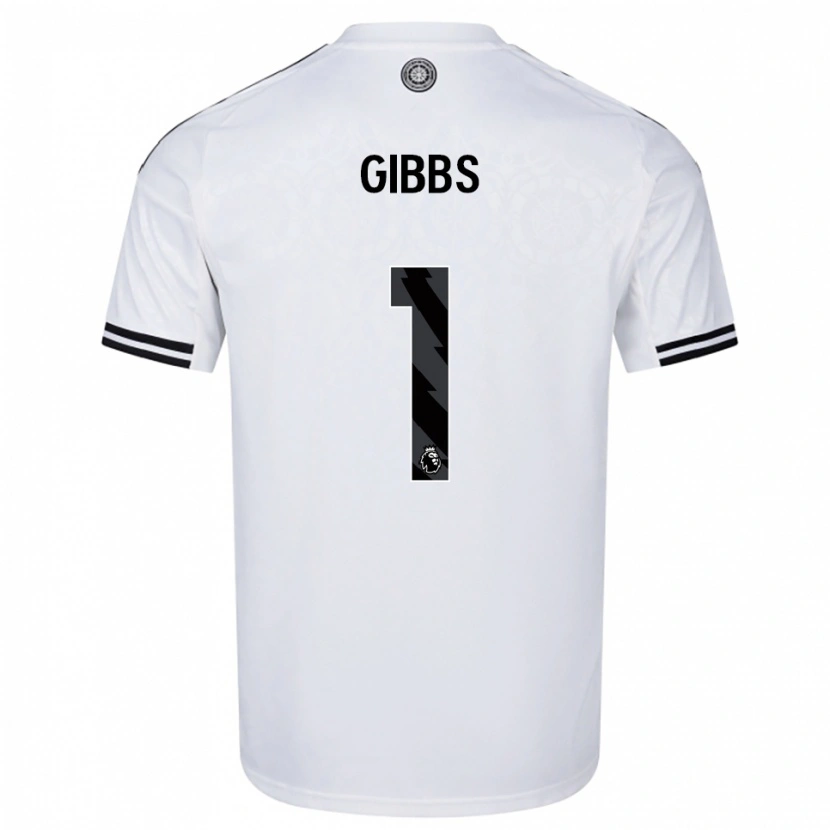 Danxen Mujer Camiseta Frankie Gibbs #1 Blanco Negro 1ª Equipación 2025/26 La Camisa México