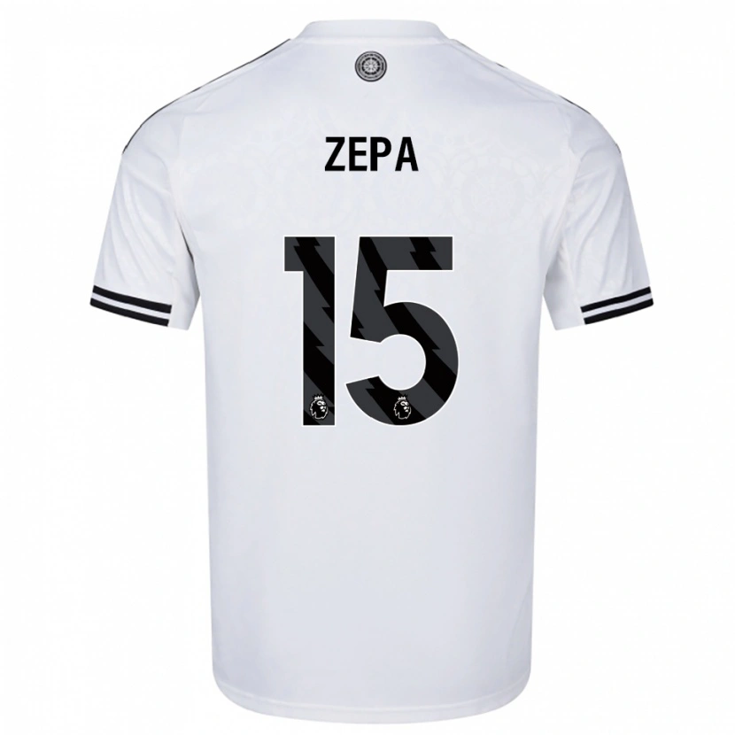 Danxen Mujer Camiseta Macauley Zepa #15 Blanco Negro 1ª Equipación 2025/26 La Camisa México