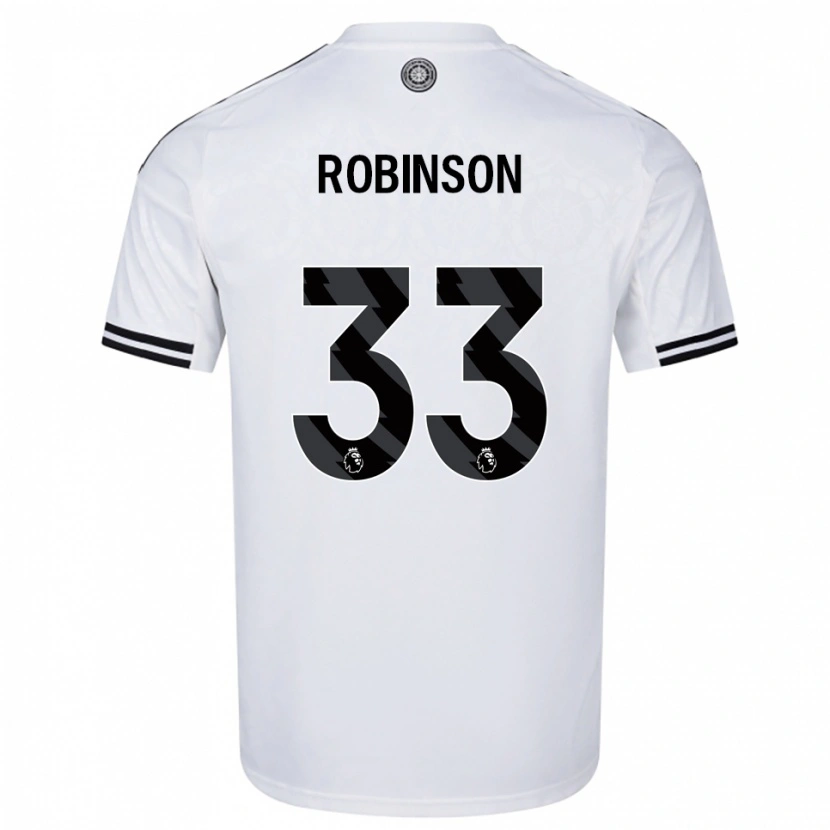 Danxen Mujer Camiseta Antonee Robinson #33 Blanco Negro 1ª Equipación 2025/26 La Camisa México
