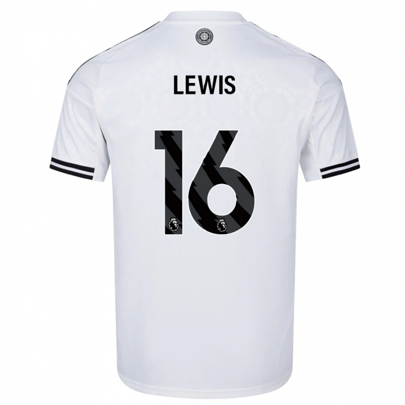 Danxen Mujer Camiseta Milla Lewis #16 Blanco Negro 1ª Equipación 2025/26 La Camisa México