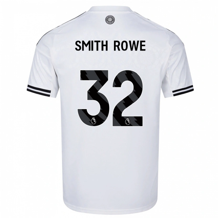 Danxen Mujer Camiseta Emile Smith Rowe #32 Blanco Negro 1ª Equipación 2025/26 La Camisa México