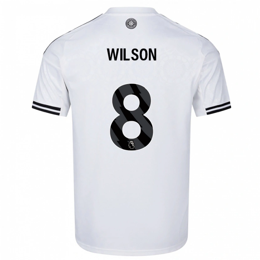 Danxen Mujer Camiseta Harry Wilson #8 Blanco Negro 1ª Equipación 2025/26 La Camisa México