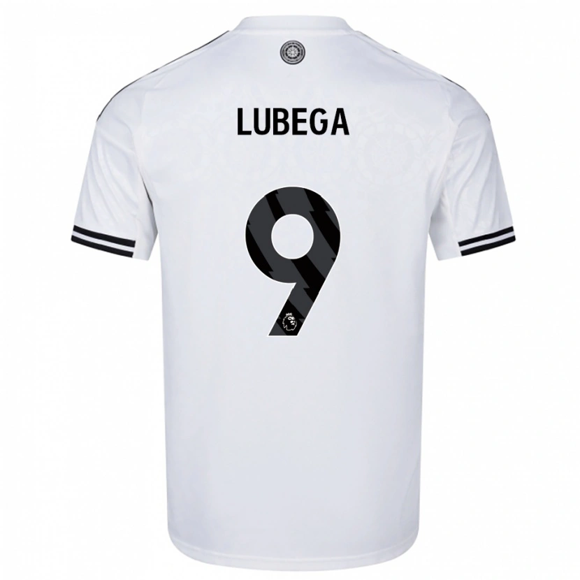 Danxen Mujer Camiseta Bashil Lubega #9 Blanco Negro 1ª Equipación 2025/26 La Camisa México