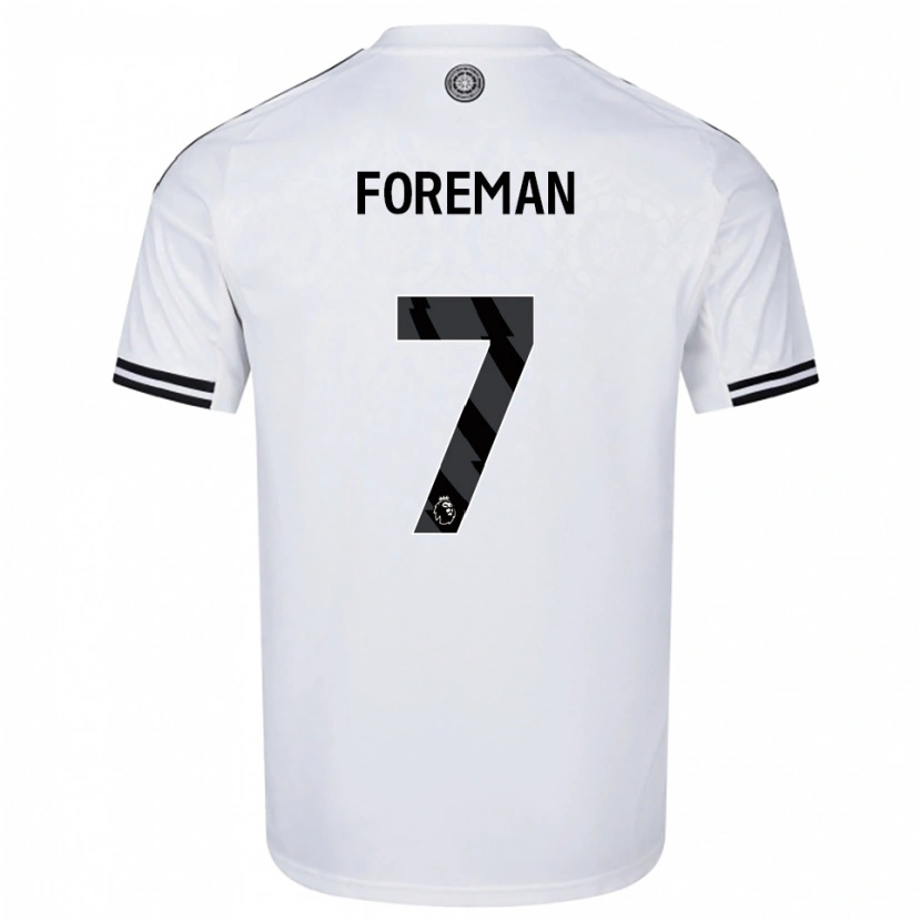 Danxen Mujer Camiseta Tia Foreman #7 Blanco Negro 1ª Equipación 2025/26 La Camisa México