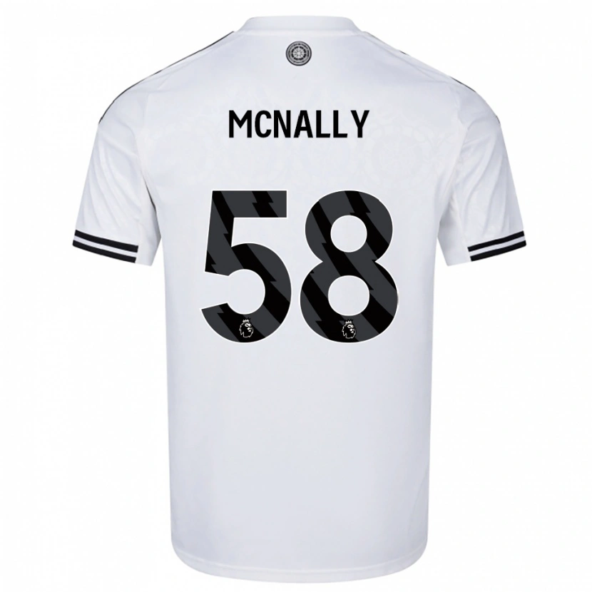 Danxen Mujer Camiseta Alfie Mcnally #58 Blanco Negro 1ª Equipación 2025/26 La Camisa México