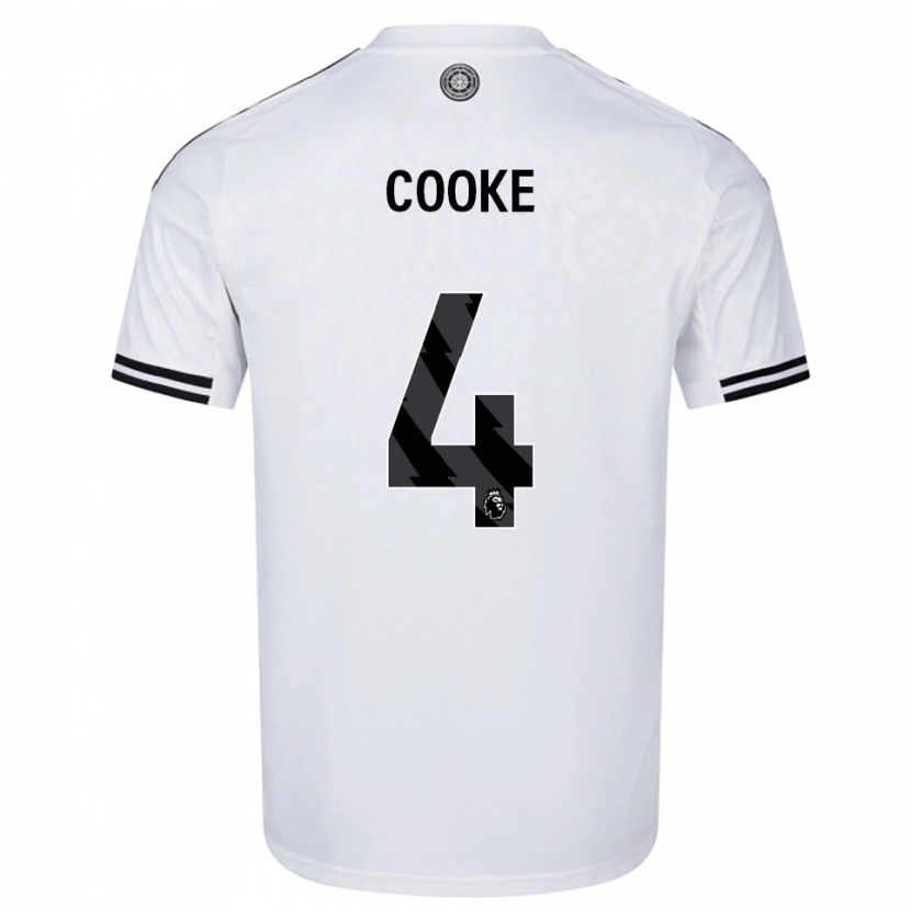 Danxen Mujer Camiseta Logan Cooke #4 Blanco Negro 1ª Equipación 2025/26 La Camisa México