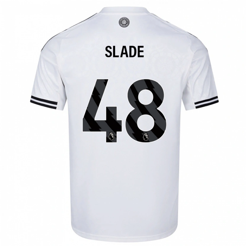 Danxen Mujer Camiseta Bradley Slade #48 Blanco Negro 1ª Equipación 2025/26 La Camisa México